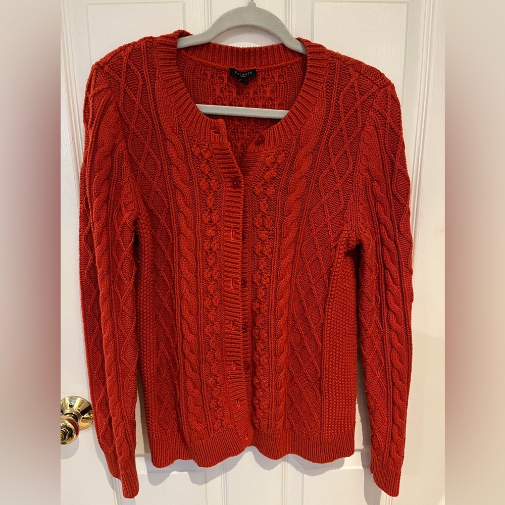 Talbots Cable Knit Cardigan
